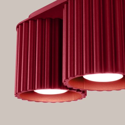Bodové svietidlo AURA 2xGU10/10W/230V červené