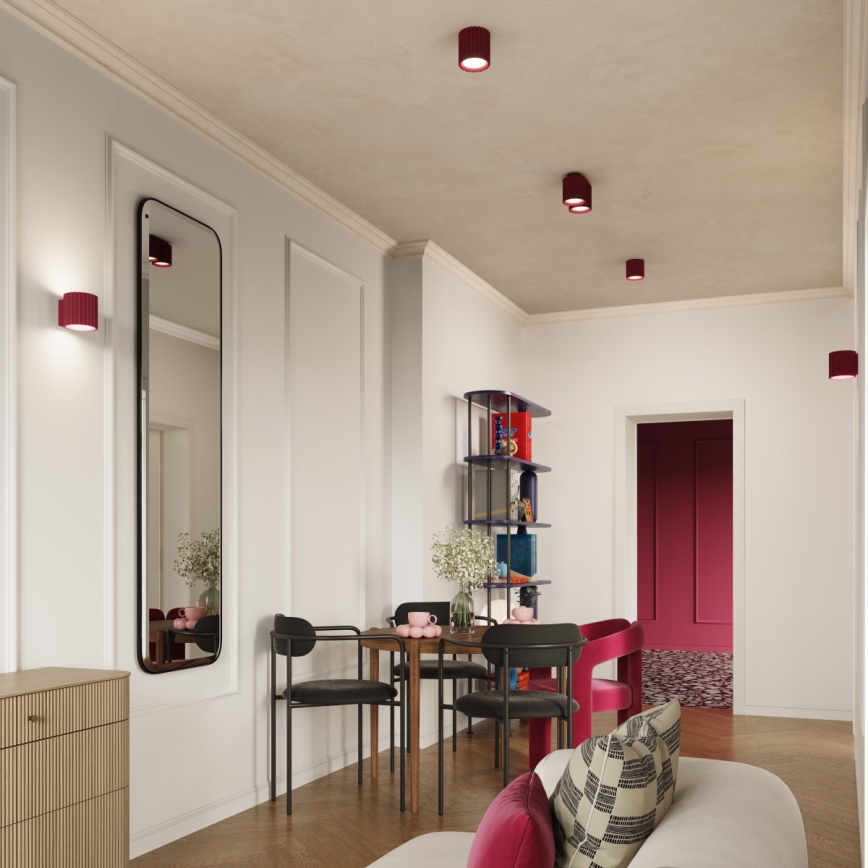 Nástenné svietidlo AURA 1xG9/10W/230V červené