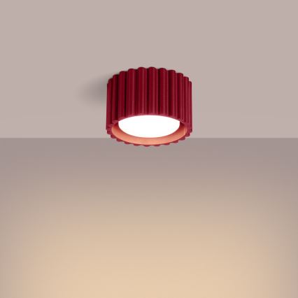 Bodové svietidlo AURA 1xGX53/10W/230V pr. 10 cm červená