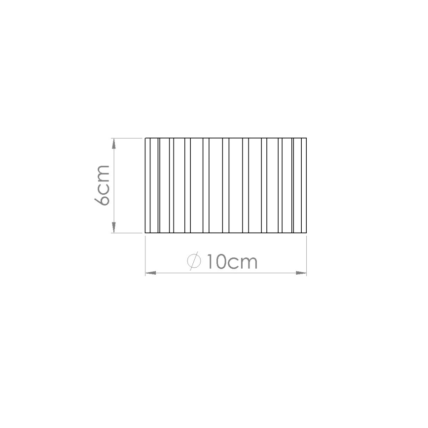Bodové svietidlo AURA 1xGX53/10W/230V pr. 10 cm červená