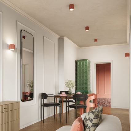 Bodové svietidlo AURA 1xGU10/10W/230V 10 cm ružové