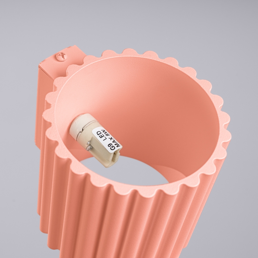 Nástenné svietidlo AURA 1xG9/10W/230V ružové