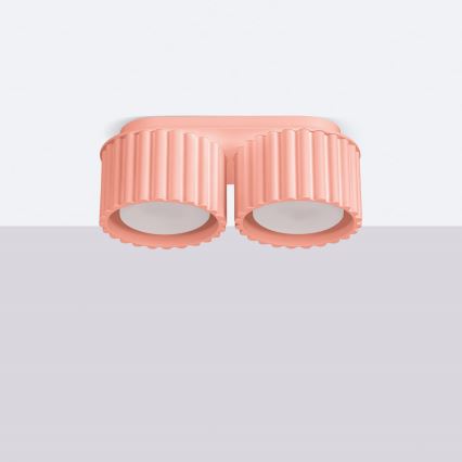 Bodové svietidlo AURA 2xGX53/10W/230V ružová