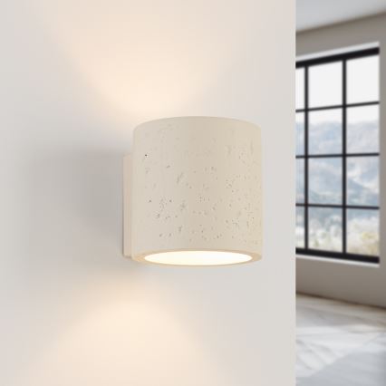 Nástenné bodové svietidlo ORBIS 1xG9/8W/230V betón/krémová