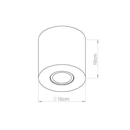 Bodové svietidlo ORBIS 1xGU10/10W/230V betón/krémová