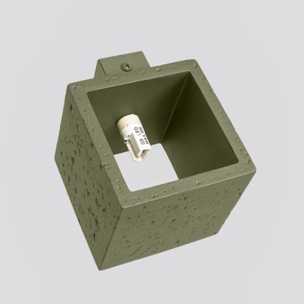 Nástenné bodové svietidlo QUAD 1xG9/8W/230V betón/zelená