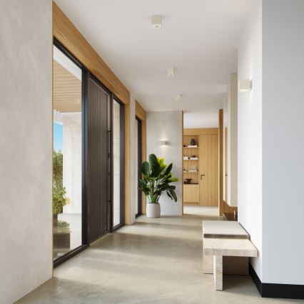 Bodové svietidlo QUAD 1xGU10/10W/230V betón/krémová