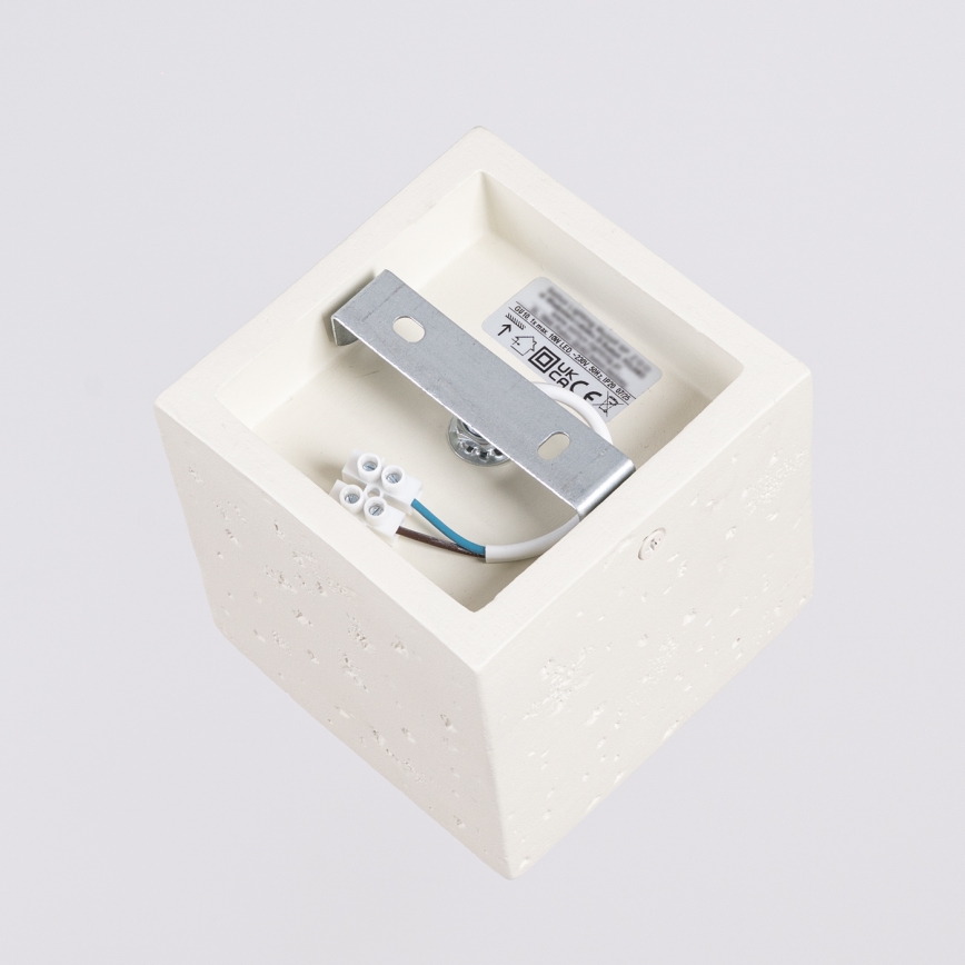 Bodové svietidlo QUAD 1xGU10/10W/230V betón/krémová