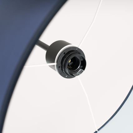 Luster na lanku NEVIA 1xE27/15W/230V pr. 40 cm modrý