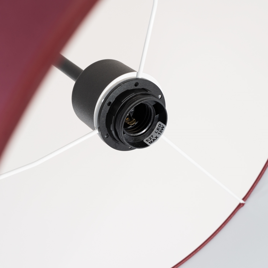 Závesné svietidlo NEVIA na lanku 1xE27/15W/230V priemer 40 cm červené