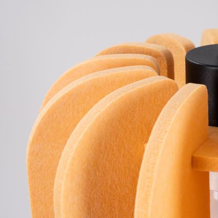 Závesný luster na lanku MULA 1xE27/15W/230V, priemer 27 cm, žltá