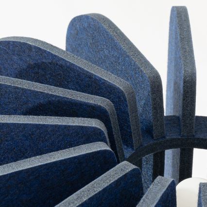 Stojacia lampa MULA 1xE27/15W/230V modrá