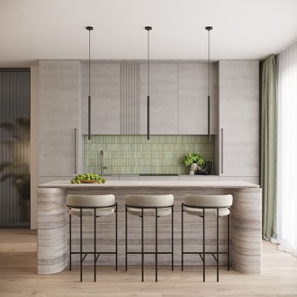 Závesné svietidlo na lanku ARCHE 2xG9/8W/230V čierna