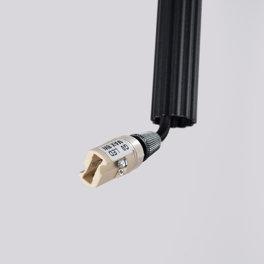 Závesné svietidlo na lanku ARCHE 2xG9/8W/230V čierna