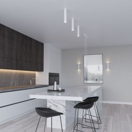 Závesný luster na lanku LAGOS 2xGU10/10W/230V biela