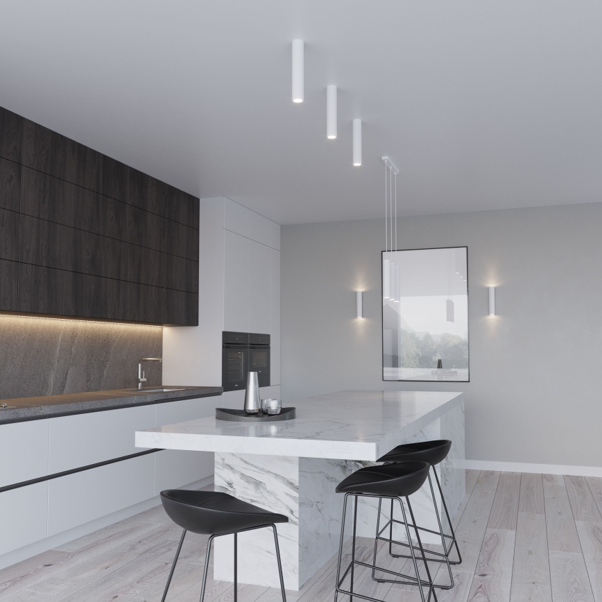 Závesný luster na lanku LAGOS 2xGU10/10W/230V biela