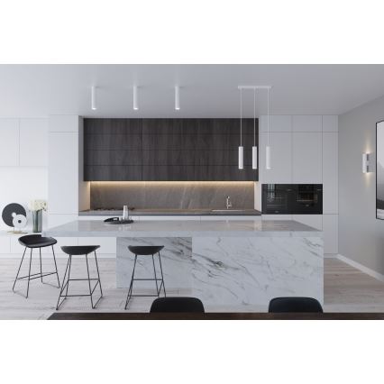 Závesný luster na lanku LAGOS 2xGU10/10W/230V biela