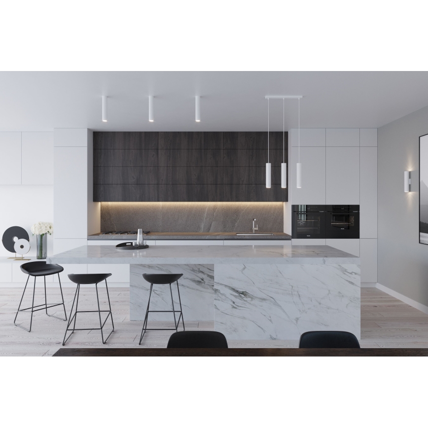 Závesný luster na lanku LAGOS 2xGU10/10W/230V biela