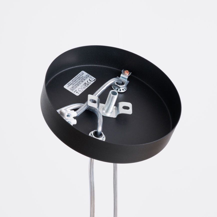 Závesné svietidlo na lankách LAGOS 2xGU10/10W/230V čierne