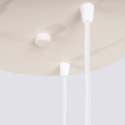 Luster na lanku ESTRIA 3xE14/10W/230V pr. 30 cm krémový