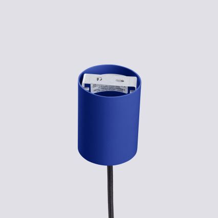 Závesný luster na lanku ESTRIA 1xE14/10W/230V, priemer 14 cm, modrý