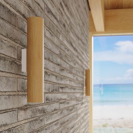 Nástenné svietidlo LINO 2xGU10/10W/230V buk