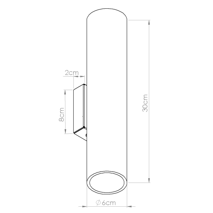 Nástenné svietidlo LINO 2xGU10/10W/230V buk