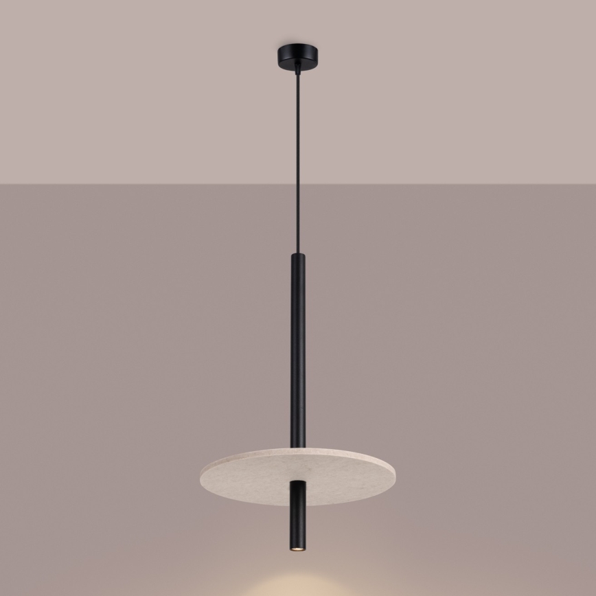 Závesné svietidlo na kábli FELTRO 1xG9/8W/230V čierna/krémová