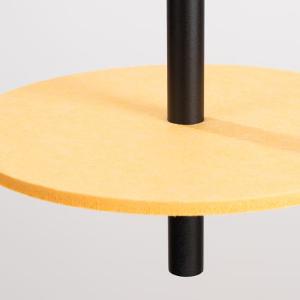 Luster na lanku FELTRO 1xG9/8W/230V čierna/žltá