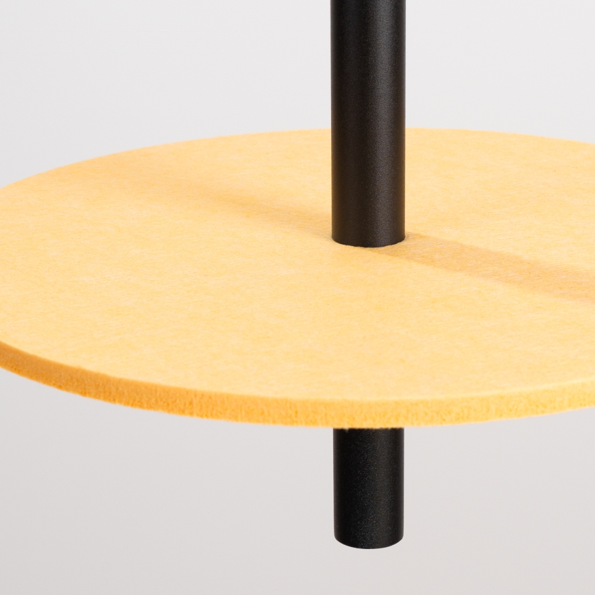 Luster na lanku FELTRO 1xG9/8W/230V čierna/žltá