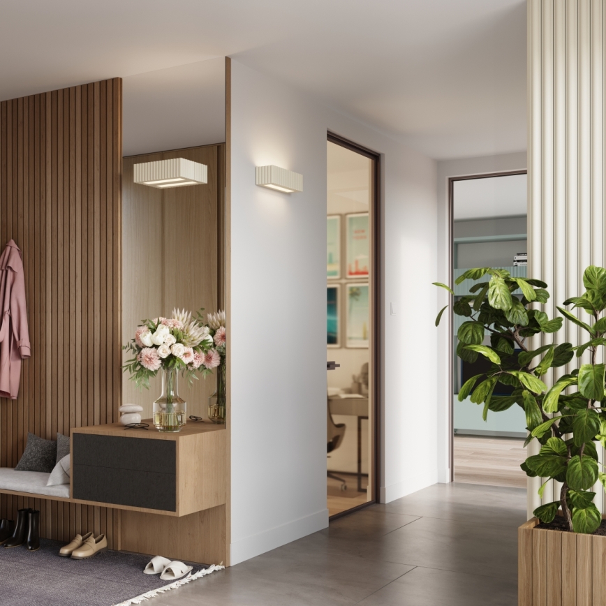 Nástenné svietidlo RIGATA 1xE27/15W/230V keramika/krémová