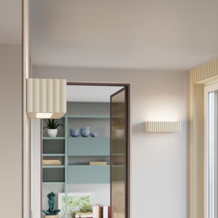 Nástenné svietidlo RIGATA 1xE27/15W/230V keramika/krémová