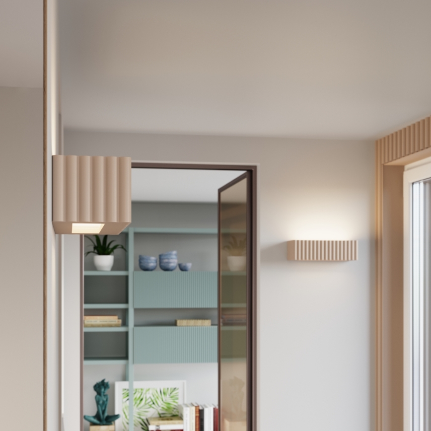 Nástenné svietidlo RIGATA 1xE27/15W/230V keramika/taupe