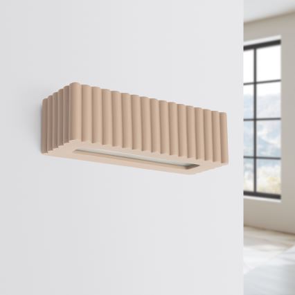 Nástenné svietidlo RIGATA 1xE27/15W/230V keramika/taupe