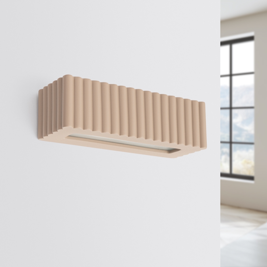 Nástenné svietidlo RIGATA 1xE27/15W/230V keramika/taupe