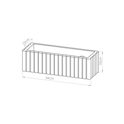 Nástenné svietidlo RIGATA 1xE27/15W/230V keramika/taupe