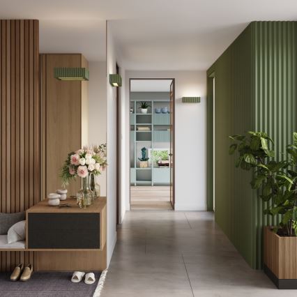 Nástenné svietidlo RIGATA 1xE27/15W/230V keramika/zelená