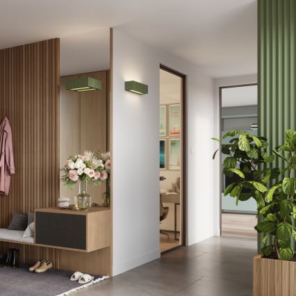 Nástenné svietidlo RIGATA 1xE27/15W/230V keramika/zelená