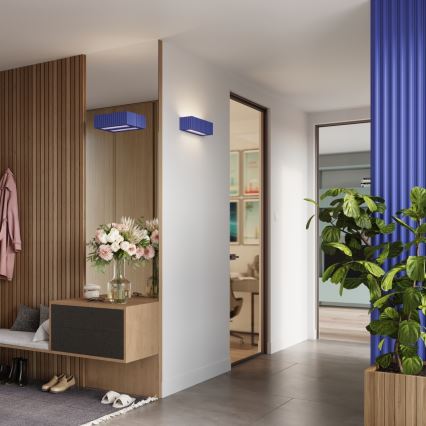 Nástenné svietidlo RIGATA 1xE27/15W/230V keramika/modrá