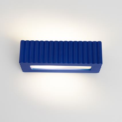 Nástenné svietidlo RIGATA 1xE27/15W/230V keramika/modrá