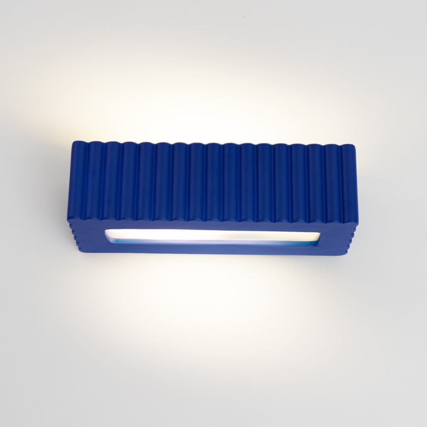 Nástenné svietidlo RIGATA 1xE27/15W/230V keramika/modrá