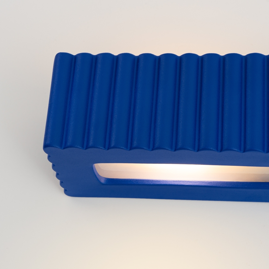 Nástenné svietidlo RIGATA 1xE27/15W/230V keramika/modrá