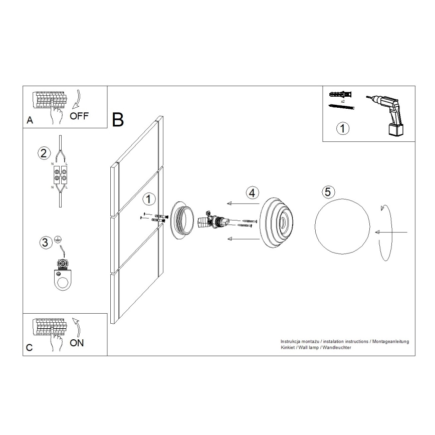 Kúpeľňové nástenné svietidlo ZORI 1xG9/8W/230V IP44 žlté