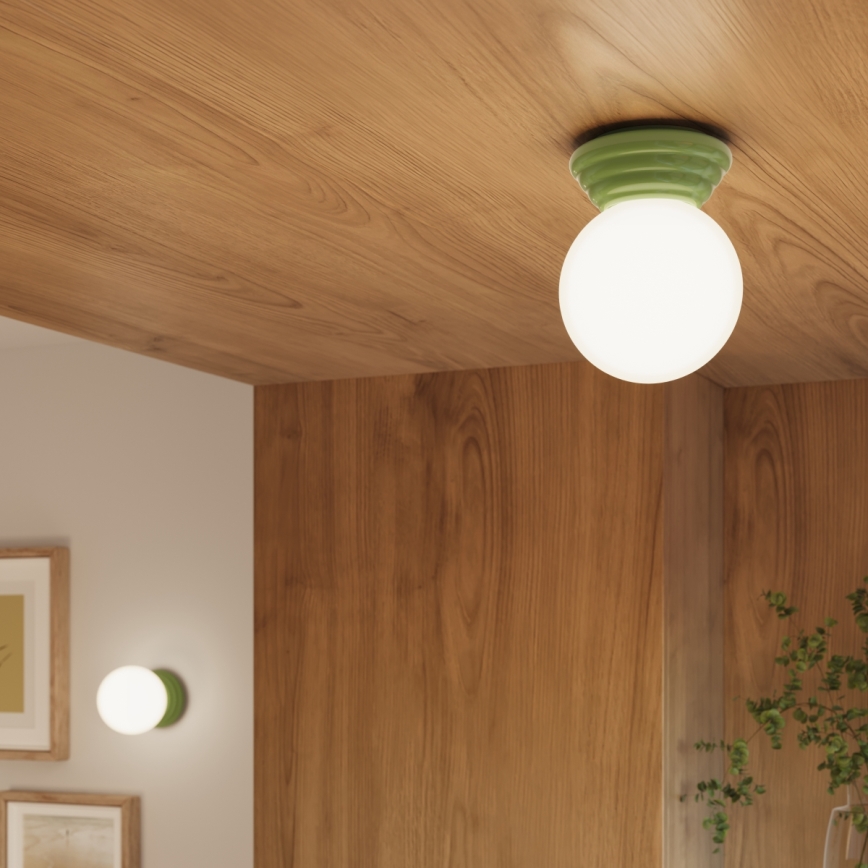 Kúpeľňové nástenné svietidlo ZORI 1xG9/8W/230V IP44 zelená