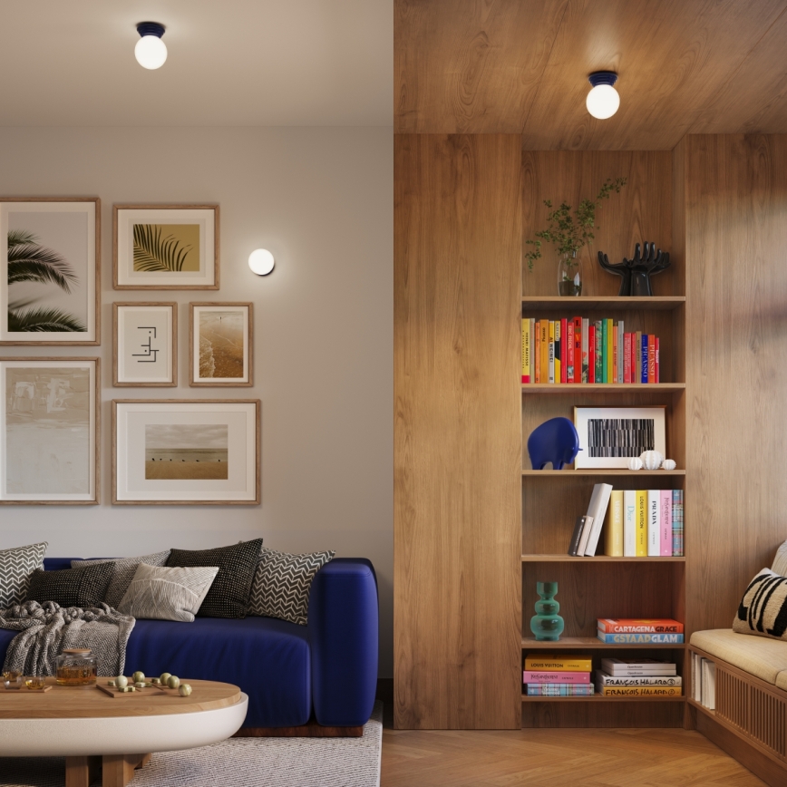 Kúpeľňové nástenné svietidlo ZORI 1xG9/8W/230V IP44 modrá