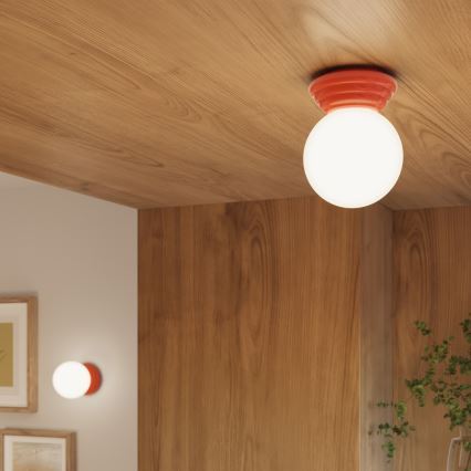 Kúpeľňové stropné svietidlo ZORI 1xG9/8W/230V pr. 12 cm IP44 ružová