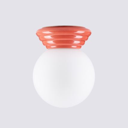 Kúpeľňové stropné svietidlo ZORI 1xG9/8W/230V pr. 12 cm IP44 ružová