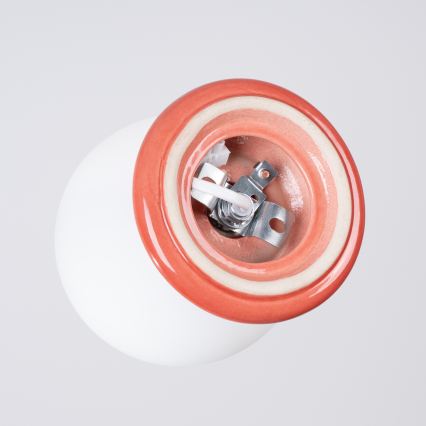 Kúpeľňové stropné svietidlo ZORI 1xG9/8W/230V pr. 12 cm IP44 ružová