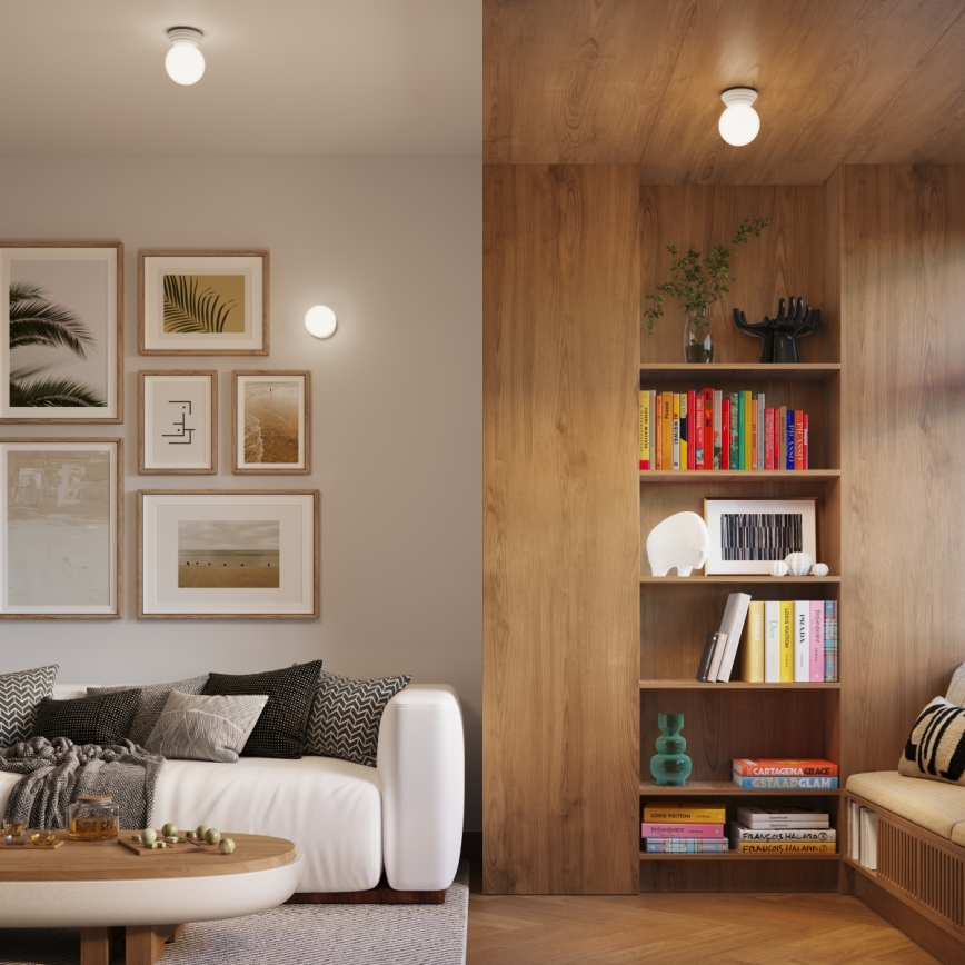 Kúpeľňové nástenné svietidlo ZORI 1xG9/8W/230V IP44 biela