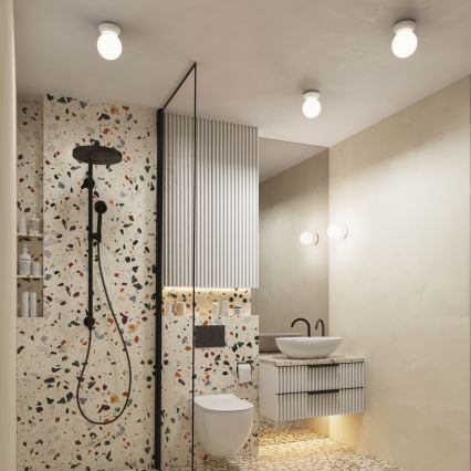 Kúpeľňové stropné svietidlo ZORI 1xG9/8W/230V pr. 12 cm IP44 biela